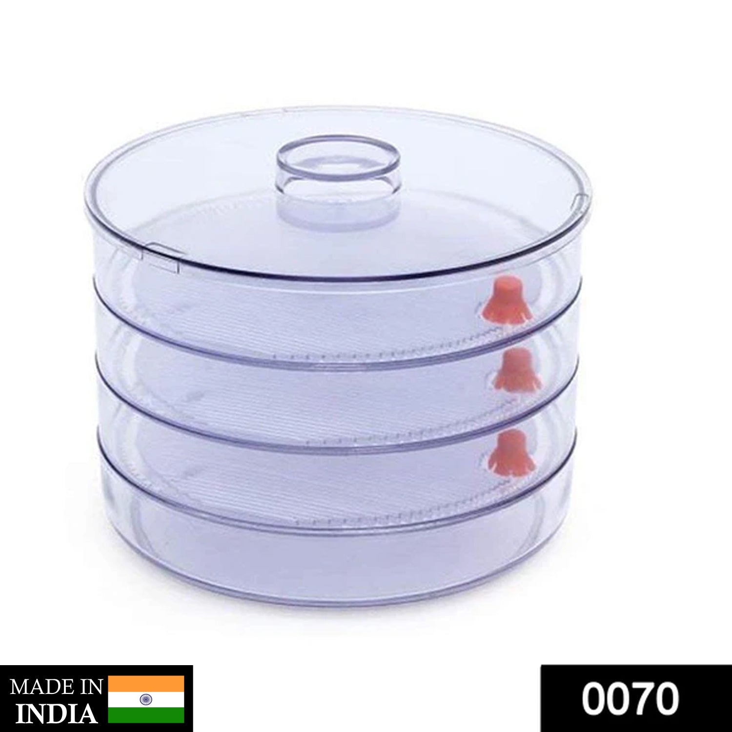 070 Plastic 4 Compartment Sprout Maker, White Dukan Daily