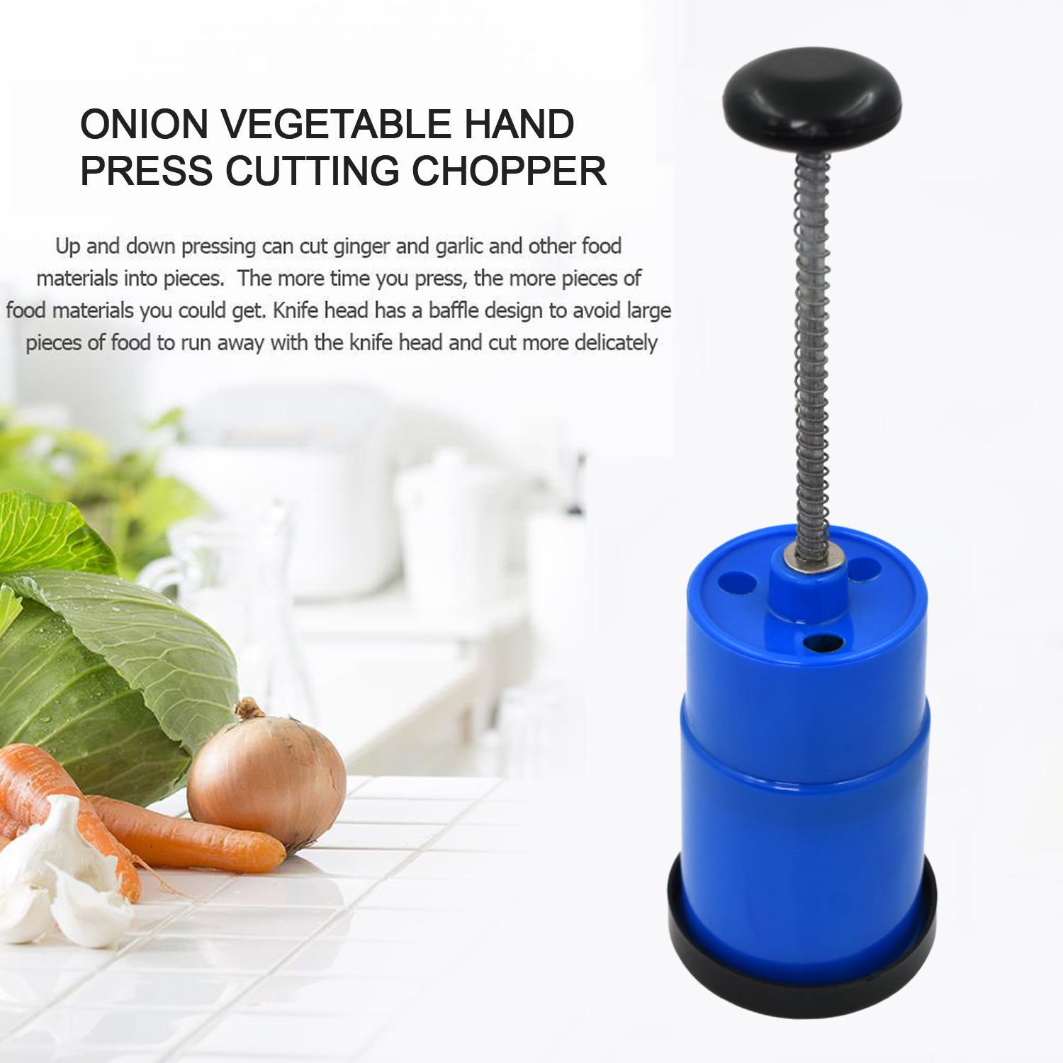 2411 Onion Vegetable Hand Press Cutting Chopper 