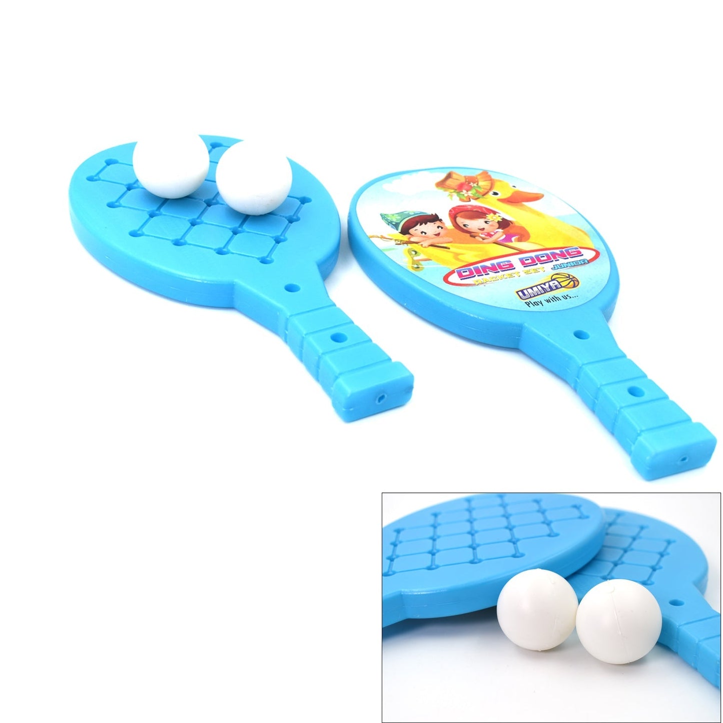 4628 Racket Set with Ball for Kids Plastic Table Tennis Set for Kids 