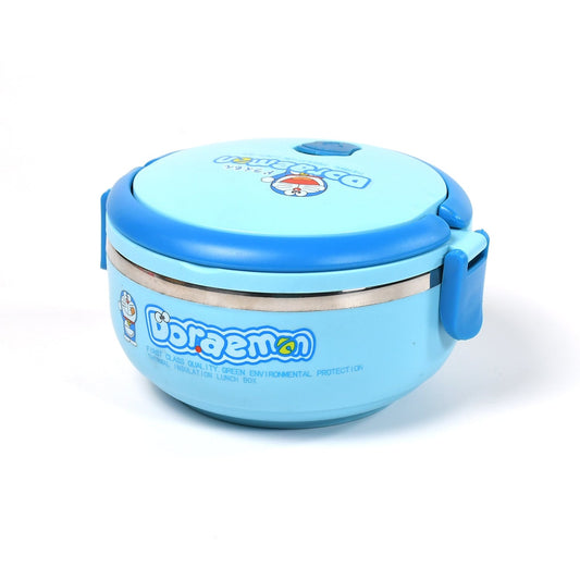 2874A Single Layer Doraemon Steel Lunch Box High Quality Premium Lunch Box  For Office & School Use 