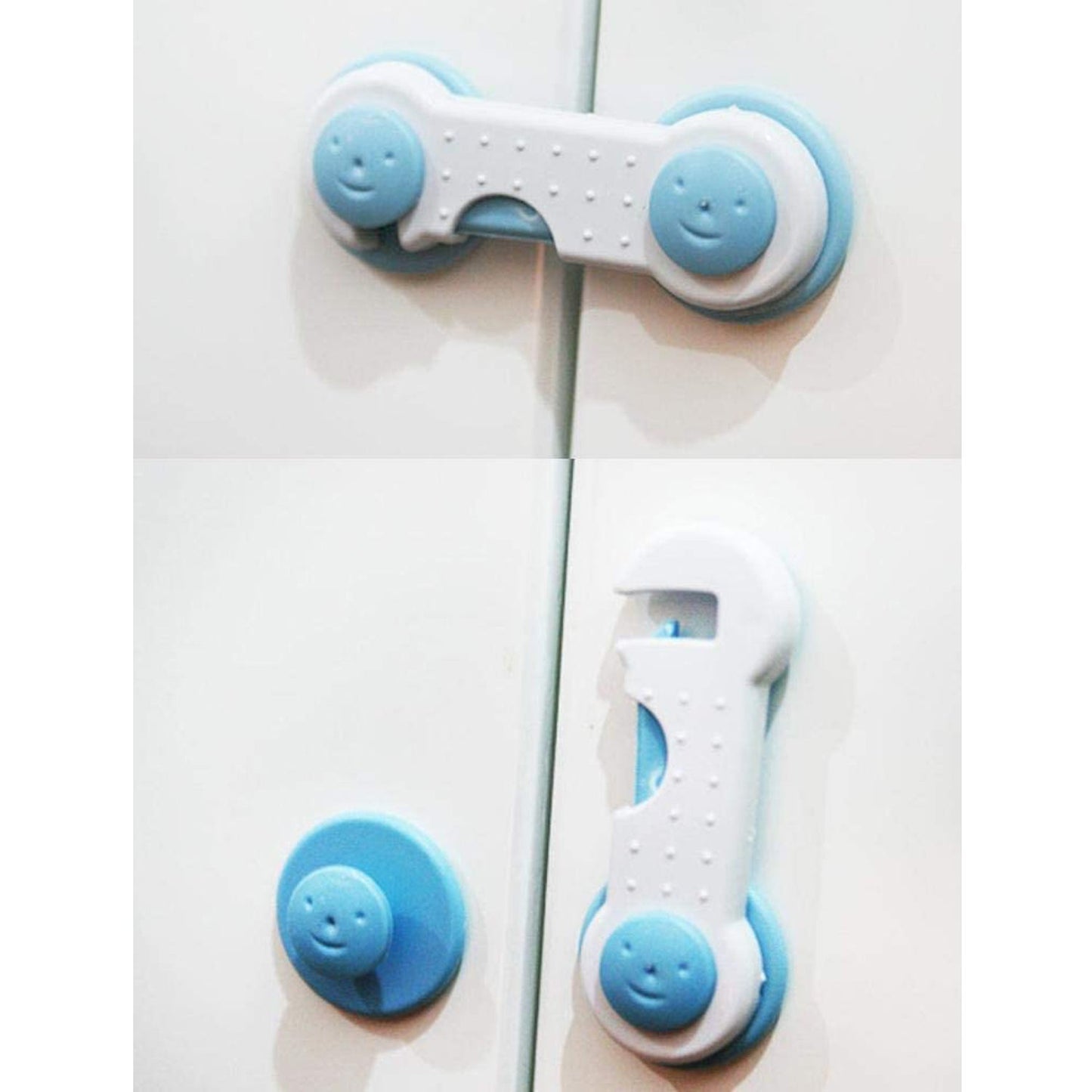 4688A Child Safety lock Child Toddler Baby Safety Locks Proofing for Cabinet Toilet Seat Fridge Door Drawers ( 1 pc) 