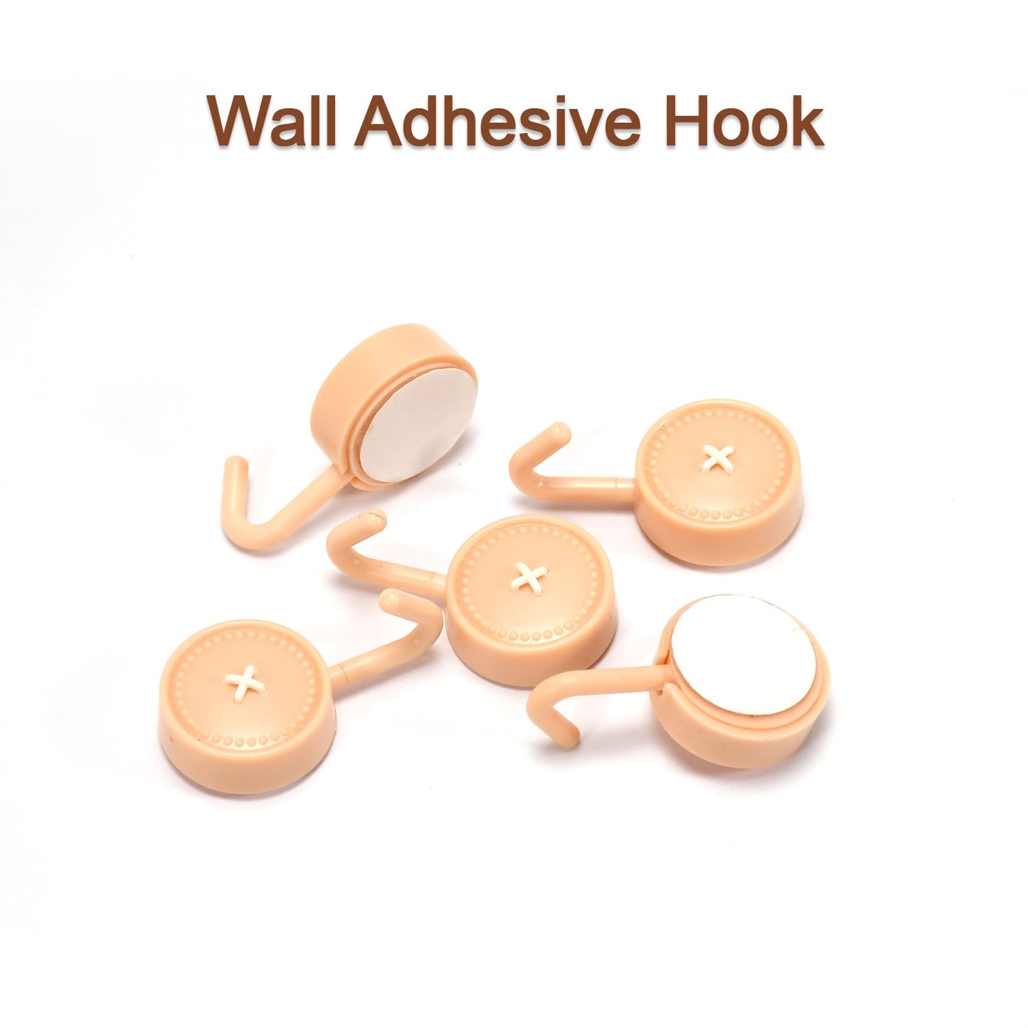 4865 Decorative Adhesive Hook 10 Pc Box Pack For Home & Multi Use Hook Pack 