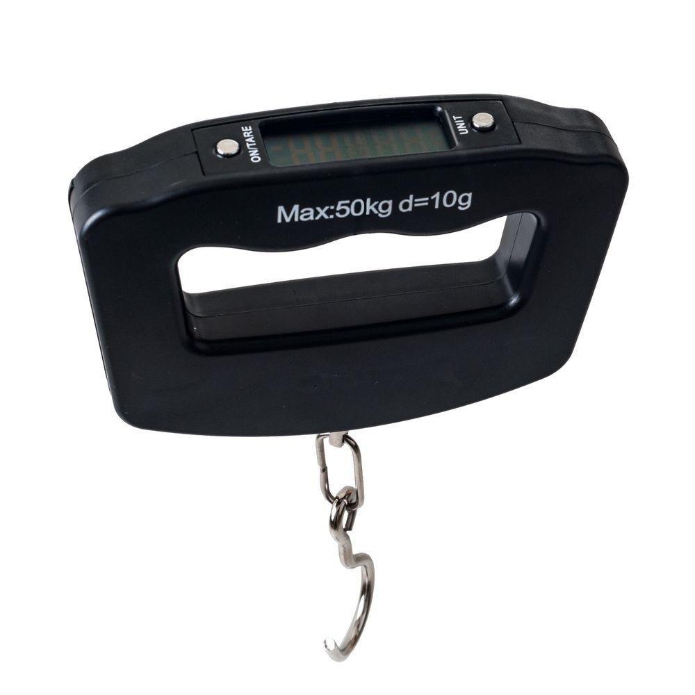 548 Black Digital Portable Luggage Scale with LCD Backlight (50 kg) 