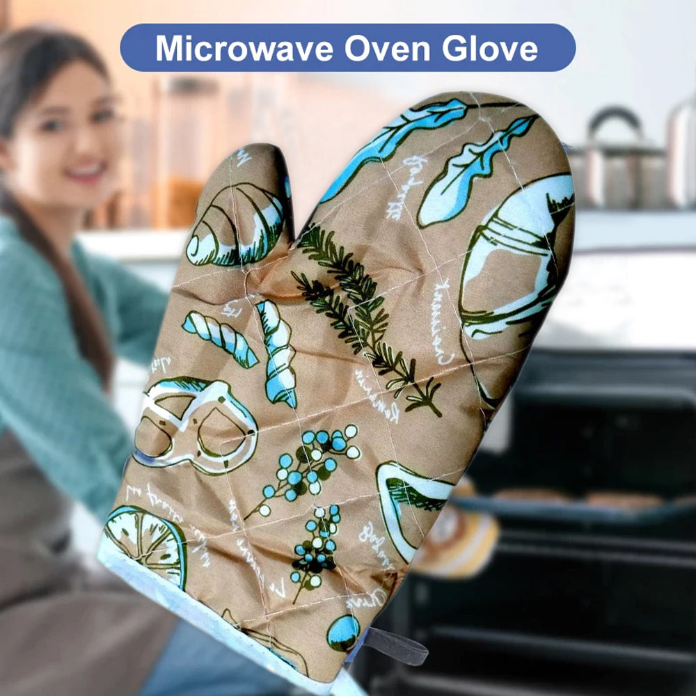 0675 Heat Resistant Non-Slip Oven Mitts/Gloves (1pc) 