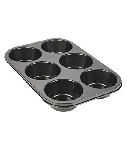 2210 Non-Stick Reusable Cupcake Baking Slot Tray for 6 Muffin Cup 