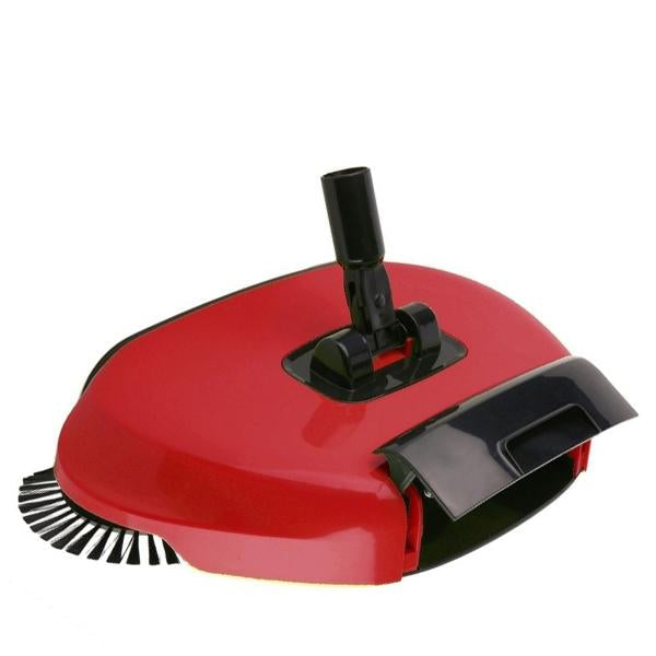 220 Sweeper Floor Dust Cleaning Mop Broom with Dustpan 360 Rotary 