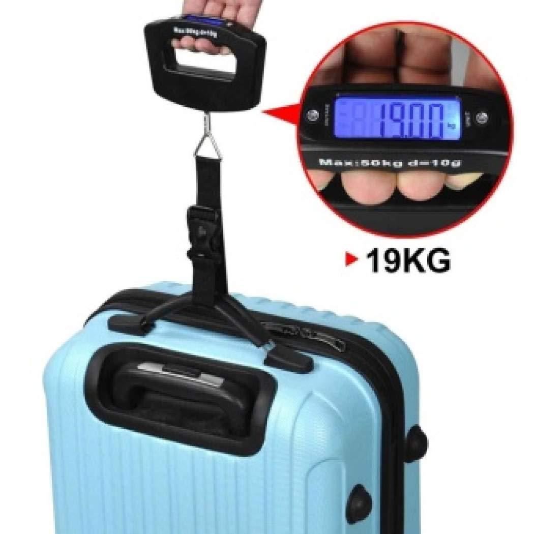 548 Black Digital Portable Luggage Scale with LCD Backlight (50 kg) 