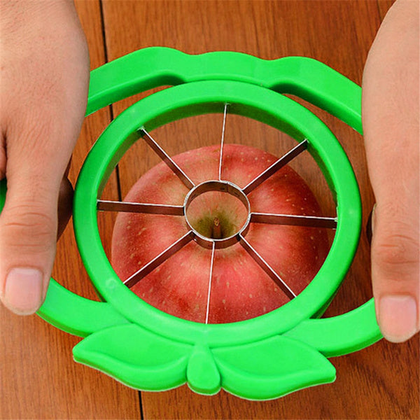 2457 Plastic Apple Cutter Slicer with 8 Blades and Handle 