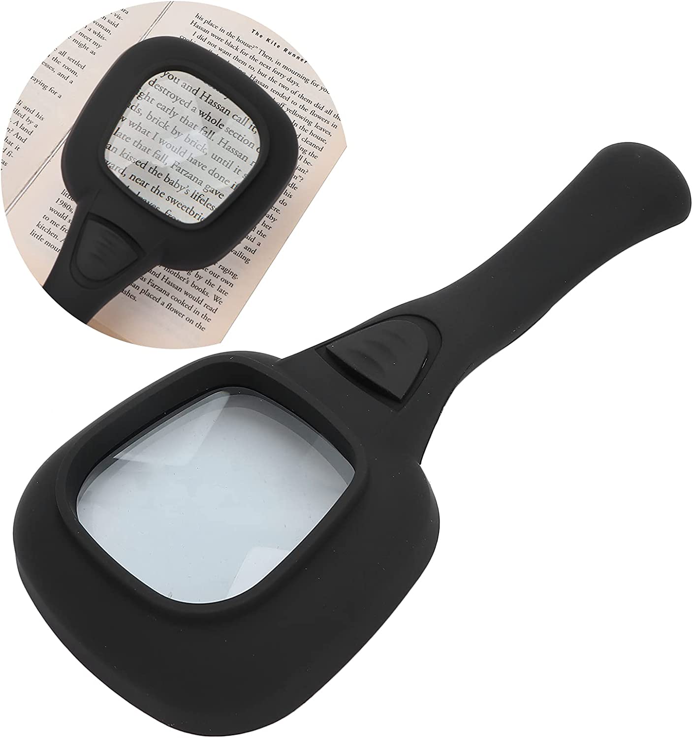 1573A Handheld Magnifying Glass 6 LED Illuminated Lighted Magnifier for Seniors Reading, Soldering, Inspection, Coins, Jewelry, Exploring 