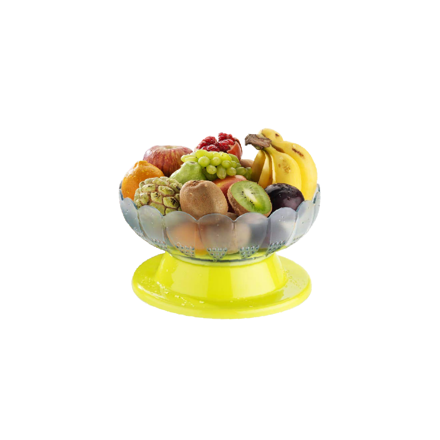 2459 Absolute Plastic Round Revolving Fruit and Vegetable Bowl 