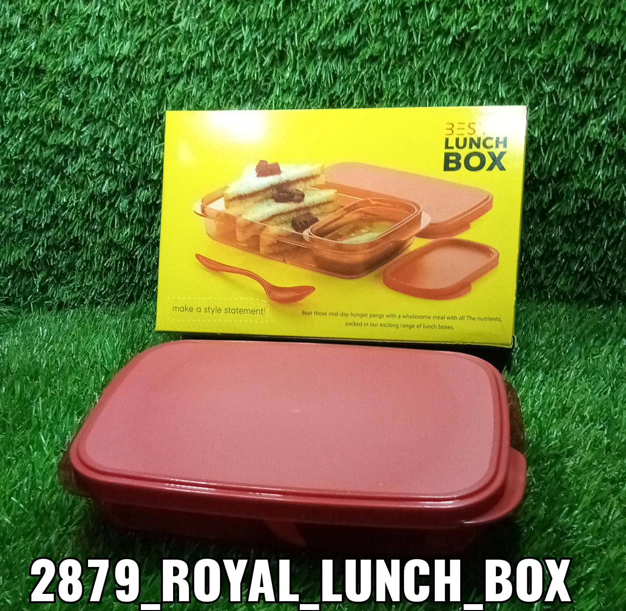 2879 Seal Rectangular 2 Containers Lunch Box 