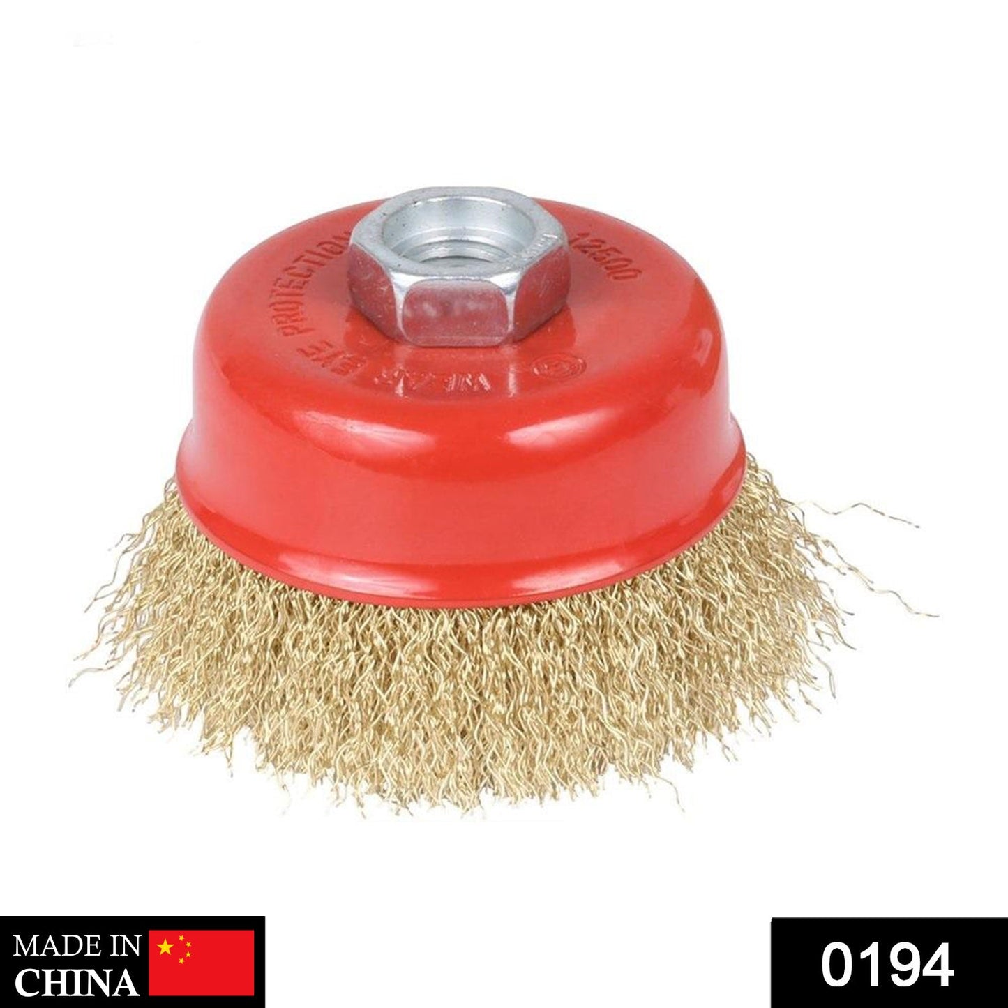 194 Wire Wheel Cup Brush (Gold) Dukandaily