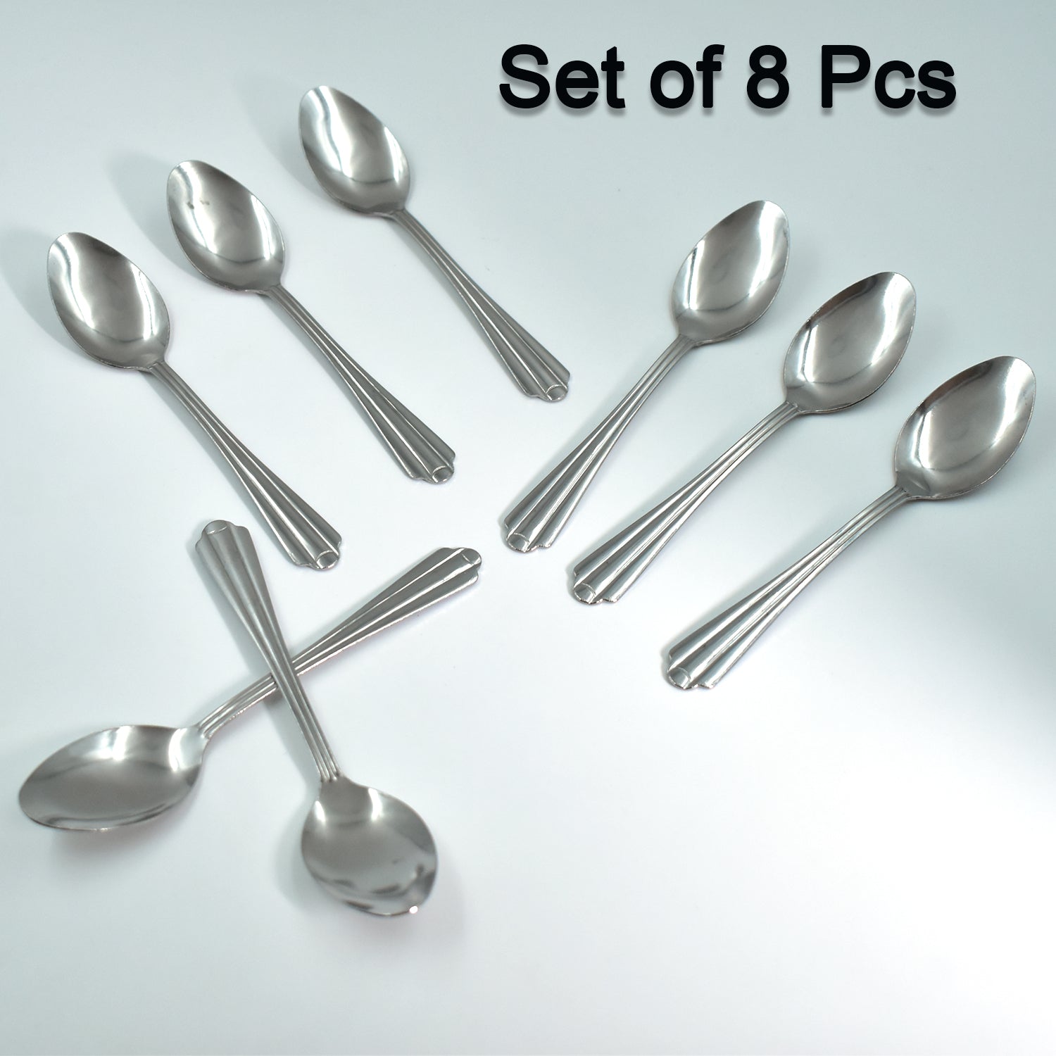 2779 (set of 8pc) small tea spoon Set for Tea, Coffee, Sugar & Spices, Small Spoons Dukandaily