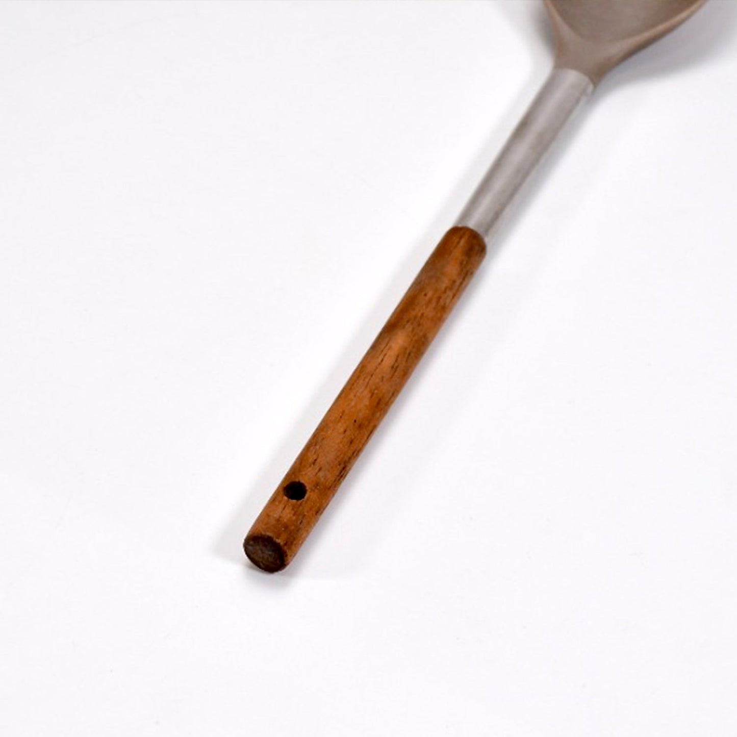 2845 Plastic Kitchen Wooden Handle Hand Held Safe Anti-rust Washable Reusable Cookware Indoor Cooking Tools DukanDaily