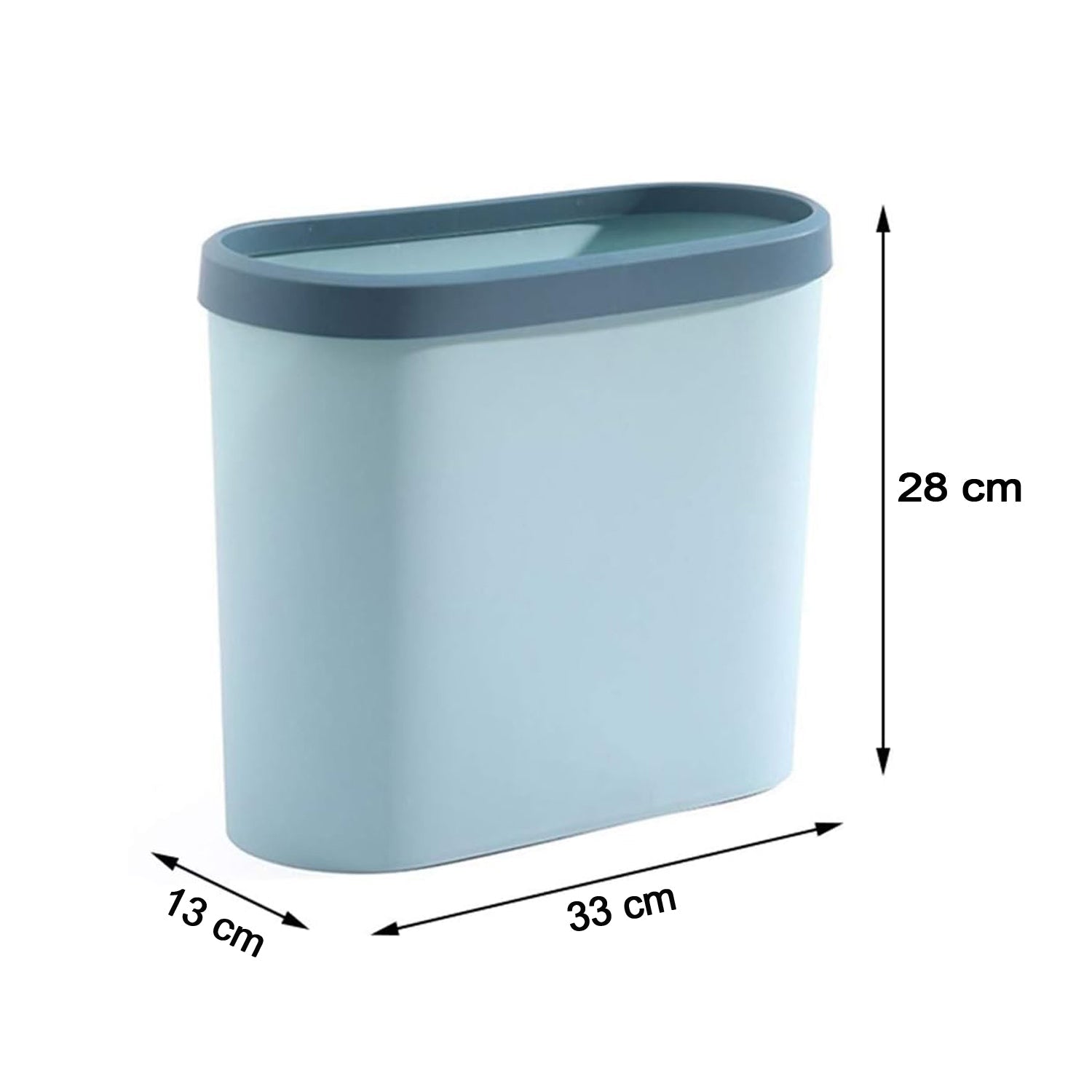 9309 Plastic Open Dustbin Without Lid | Storage Box & Garbage Bin For Home, Kitchen, Office Use Dustbin DeoDap