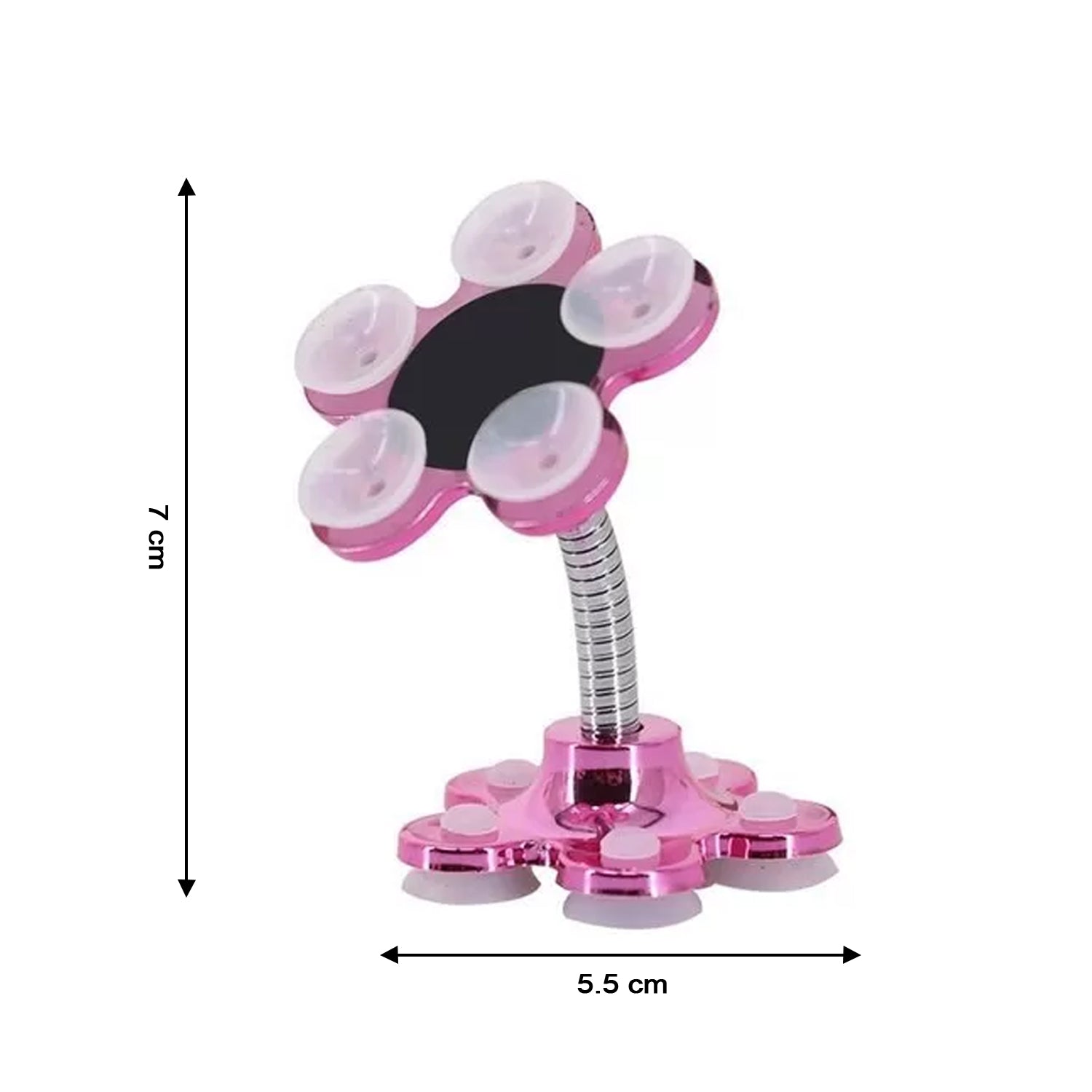 0637A Phone Holder, 360°Rotatable Phone Stand Multi-Function Double-Sided Suction Cup Mobile Phone Holder Dukandaily