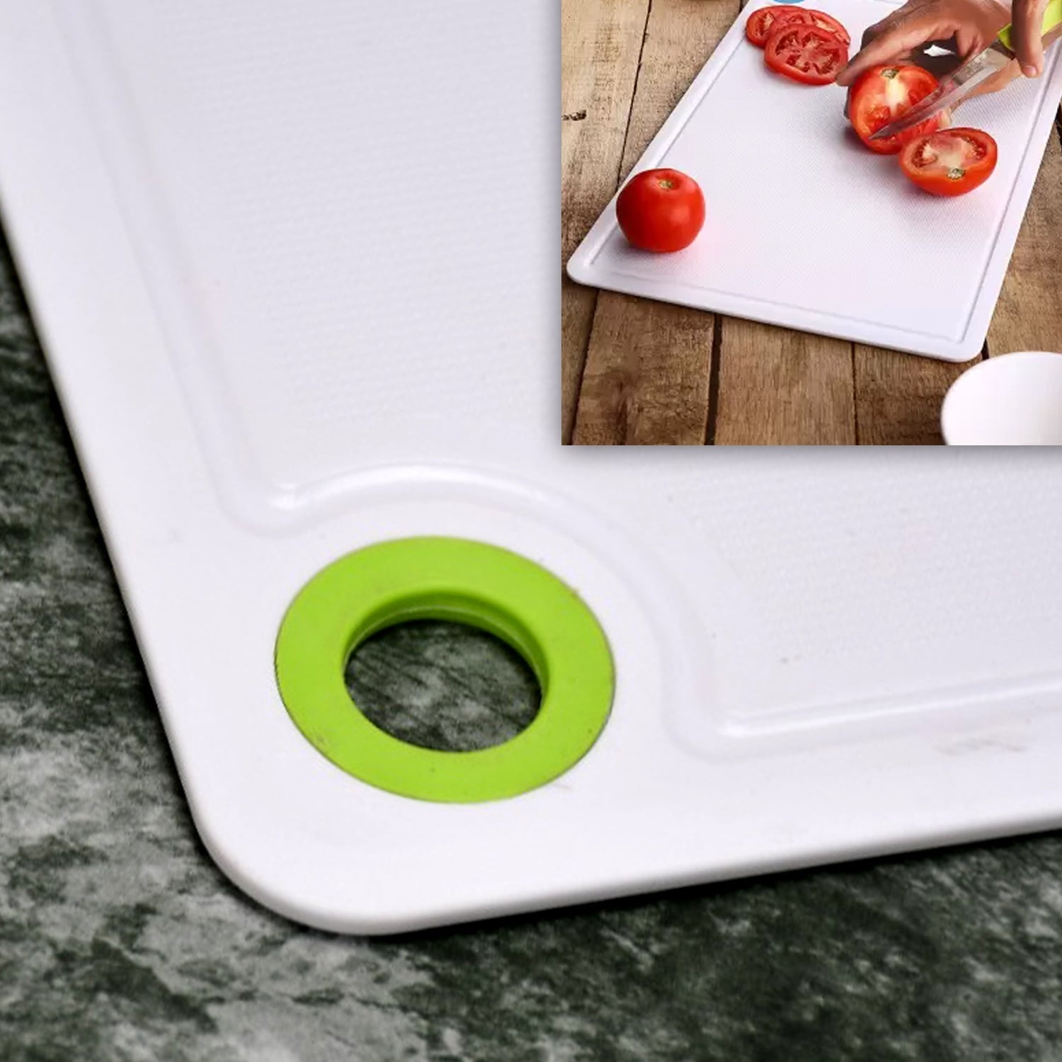 2316 Fruit & Vegetable Chopping Board Plastic Cutting Board For Kitchen Dukandaily