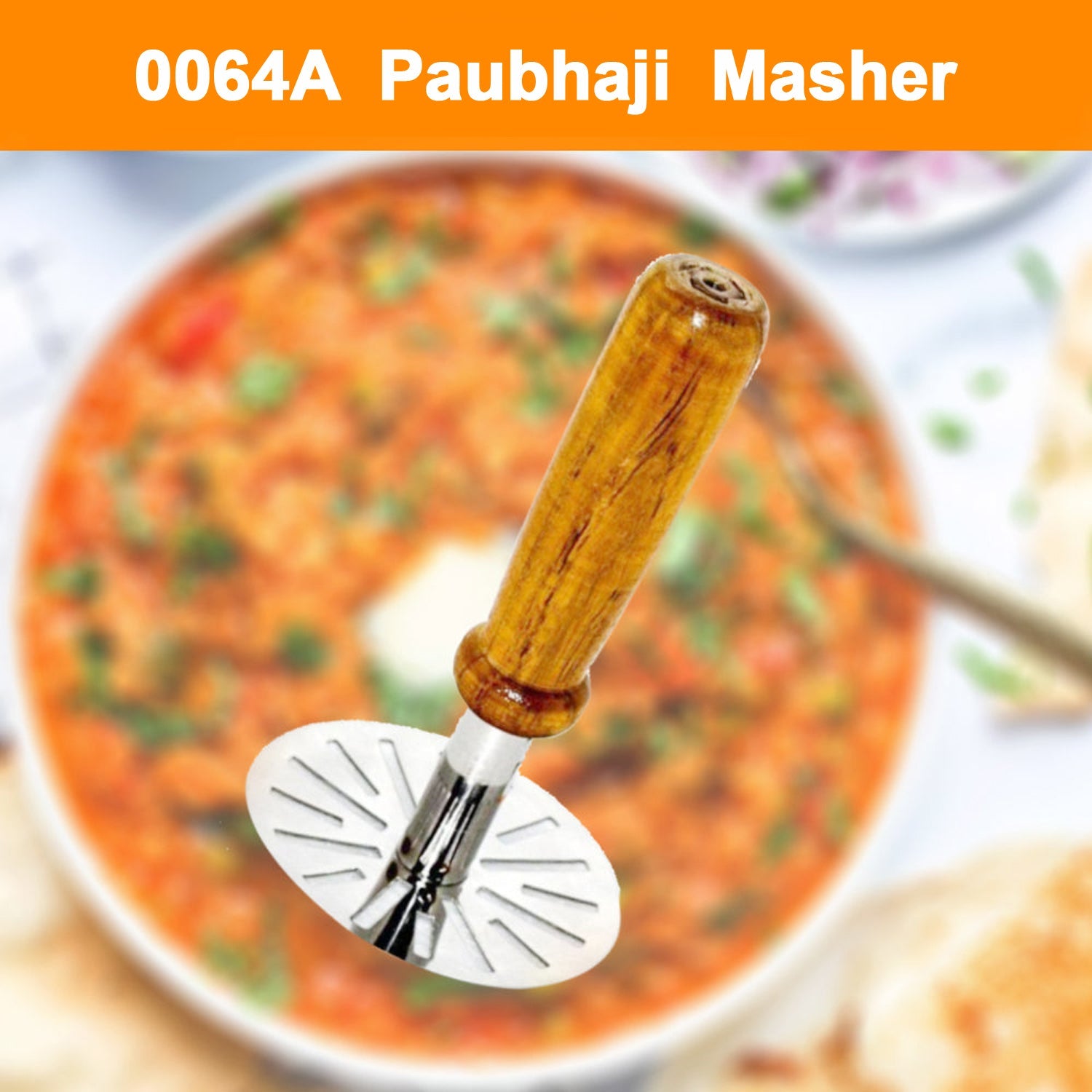 0064A Paubhaji Masher used in all kinds of household and kitchen places for mashing and making paubhajis. Dukandaily