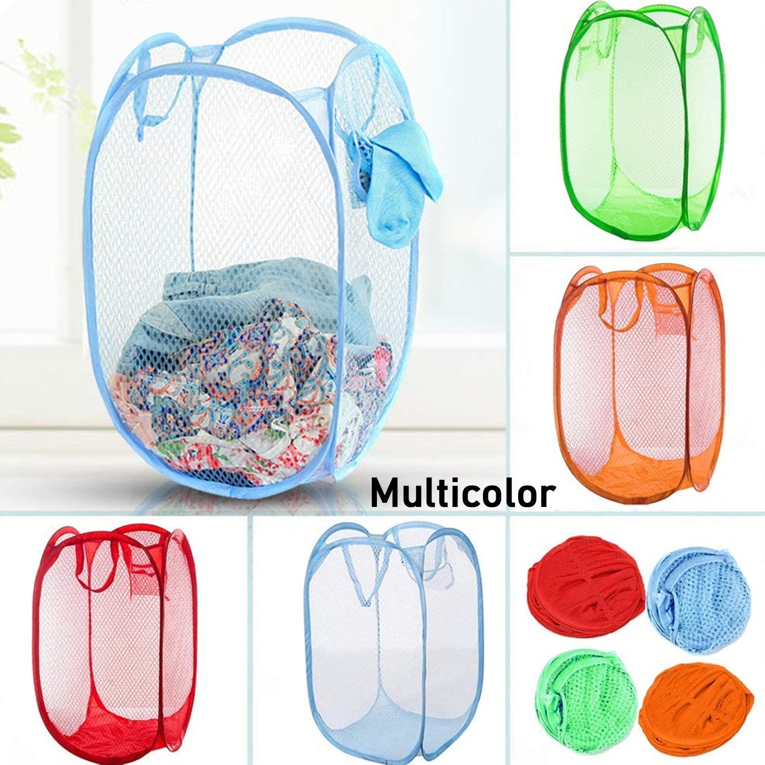 0248s Foldable Laundry Basket ,Storage Box ,Multipurpose Basket Dukandaily