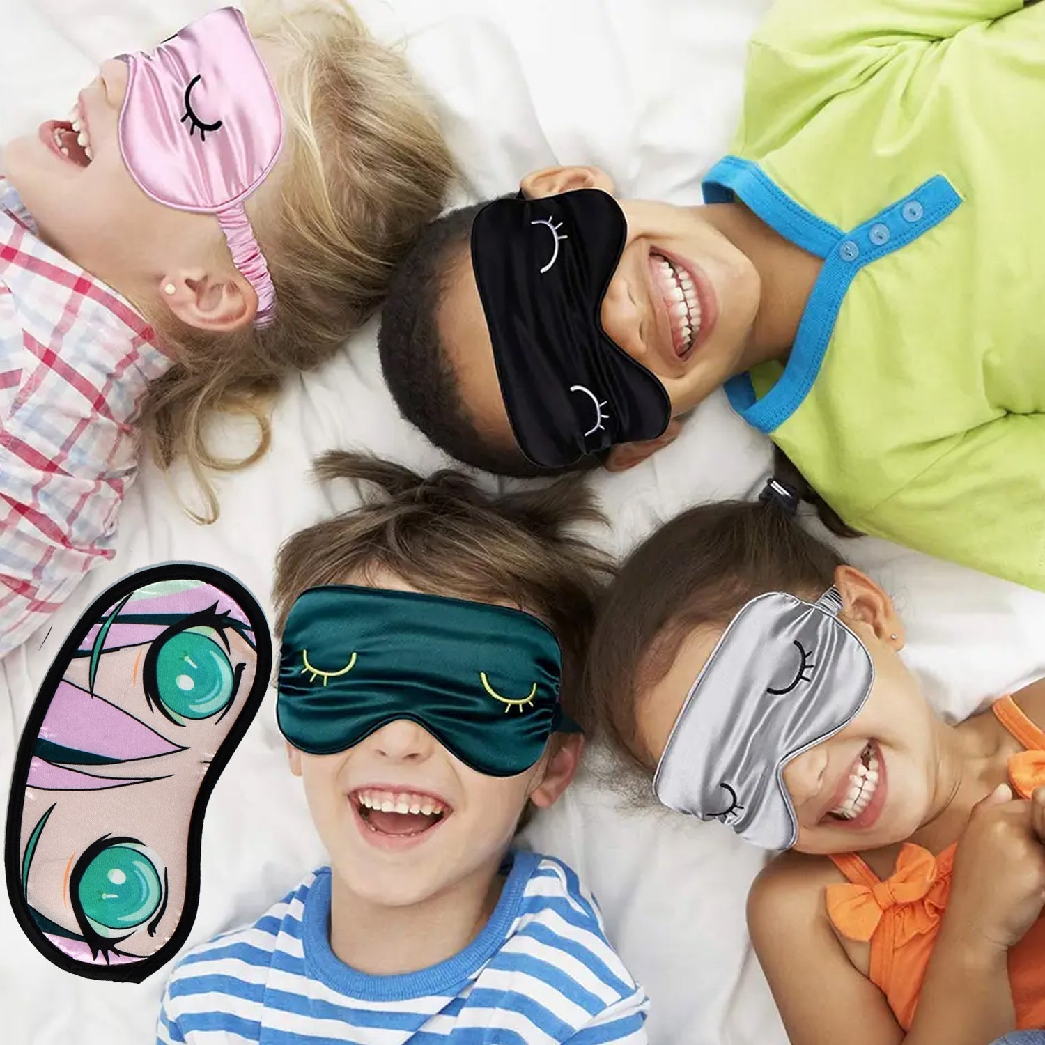 7815 Super Soft Sleeping Mask Blind Fold for Comfortable Sleep Travelling Sleep Mask Heavy Comfortable Material Eye Mask ( 1pc ) Dukandaily