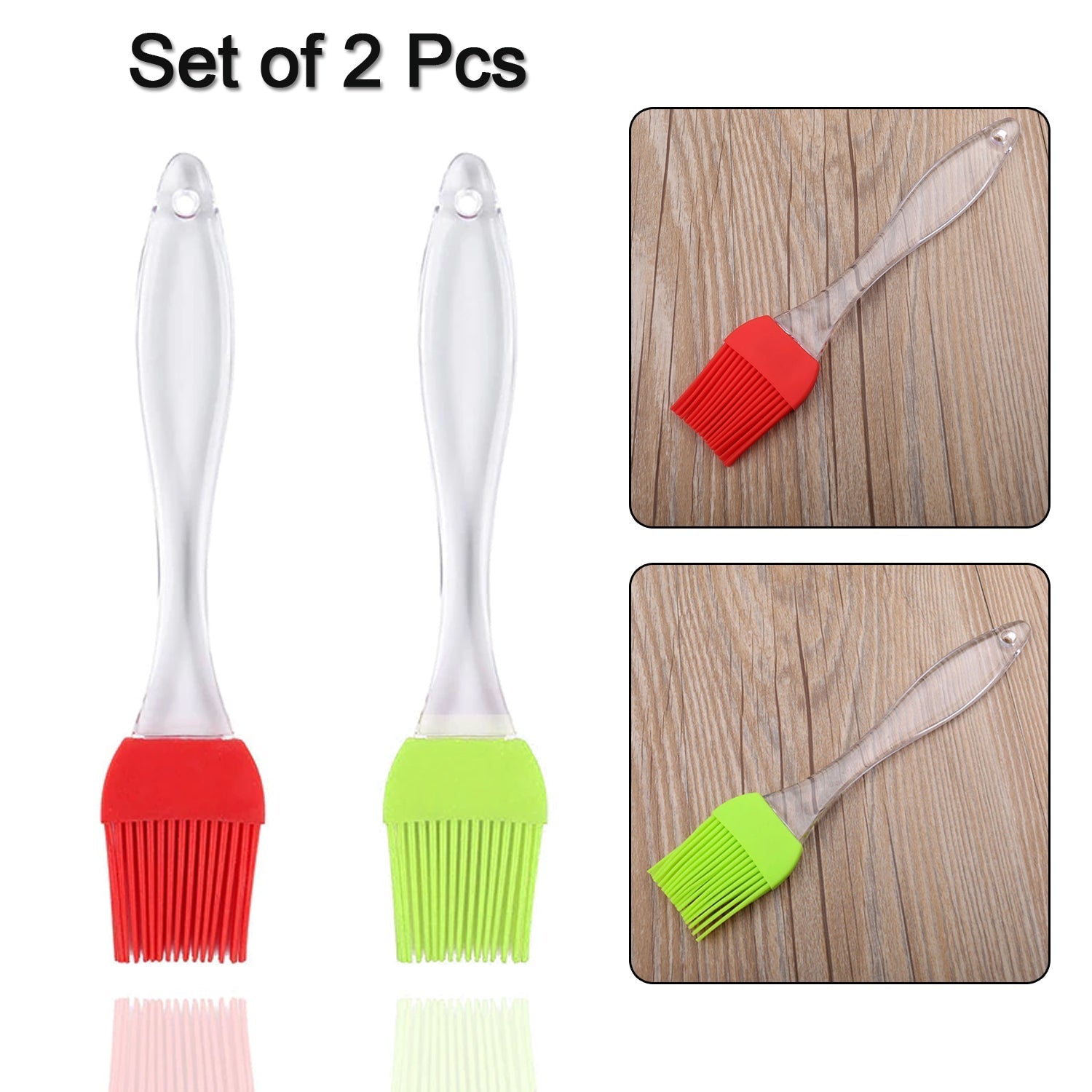 2854 Silicone Spatula and Pastry Brush Special Brush for Kitchen Use Dukandaily