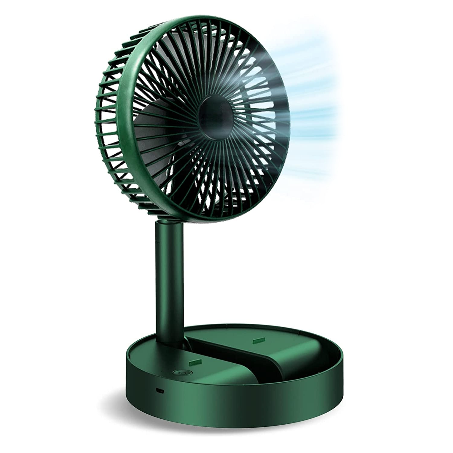 4613 Telescopic Electric Desktop Fan, Height Adjustable, Foldable & Portable for Travel/Carry | Silent Table Top Personal Fan for Bedside, Office Table Dukandaily