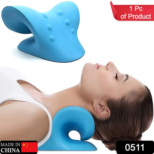 0511 Neck Relaxer | Cervical Pillow for Neck & Shoulder Pain | Chiropractic Acupressure Manual Massage | Medical Grade Material | Recommended by Orthopaedics Dukandaily