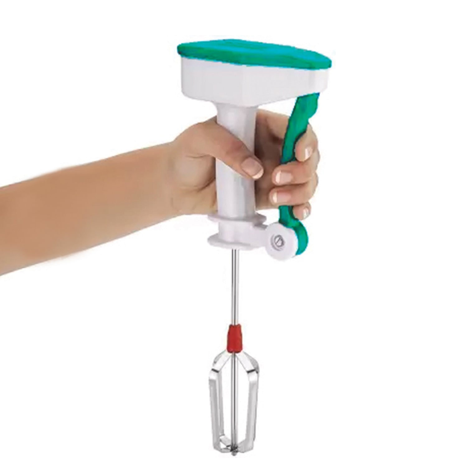 0723 Power-Free Manual Hand Blender With Stainless Steel Blades Dukandaily