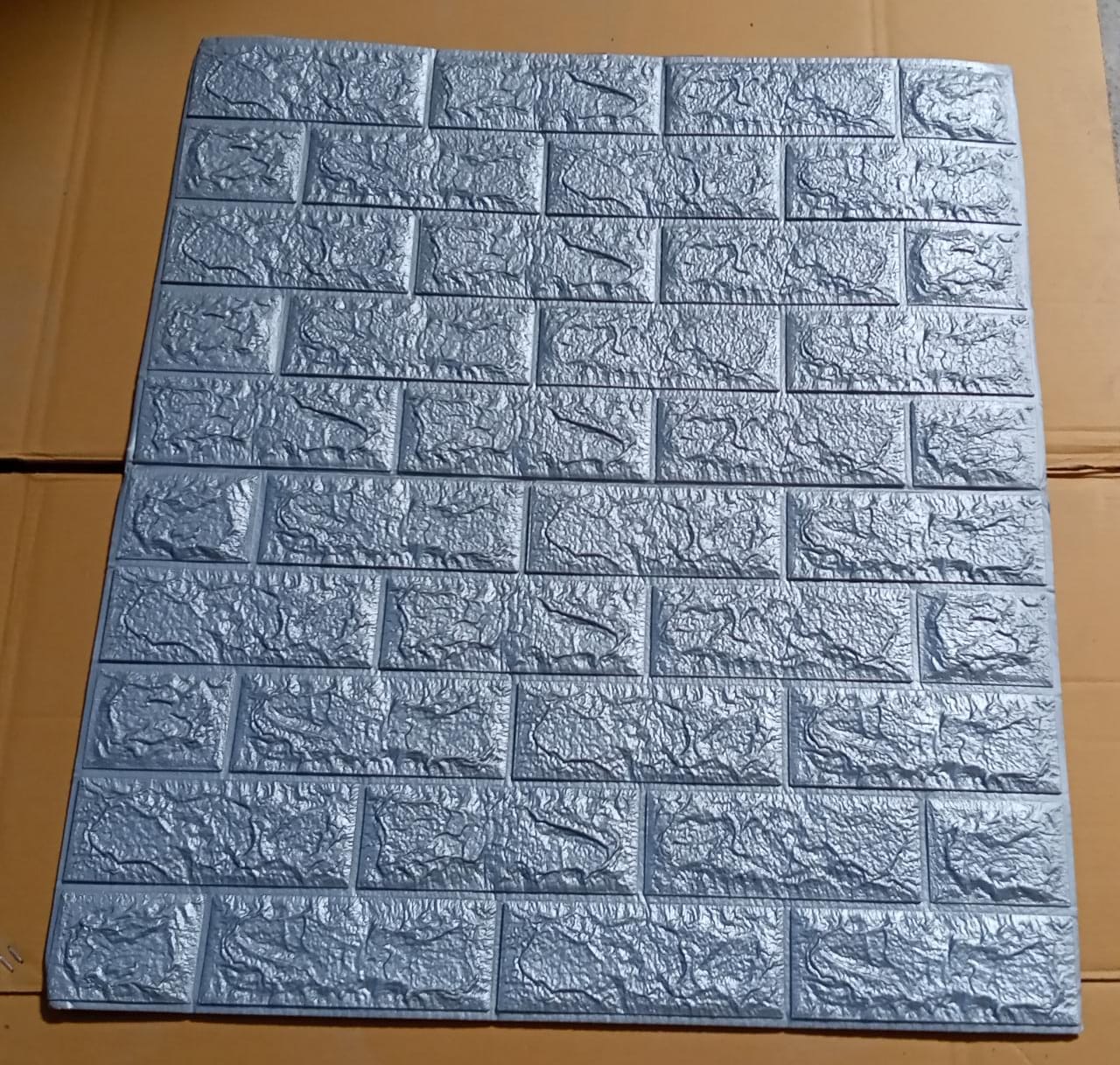 9296 Design Wallpaper 3D Foam Wallpaper Sticker Panels I Ceiling Wallpaper For Living Room Bedroom I Furniture, Door I Foam Tiles (Size - 73x70 cm)