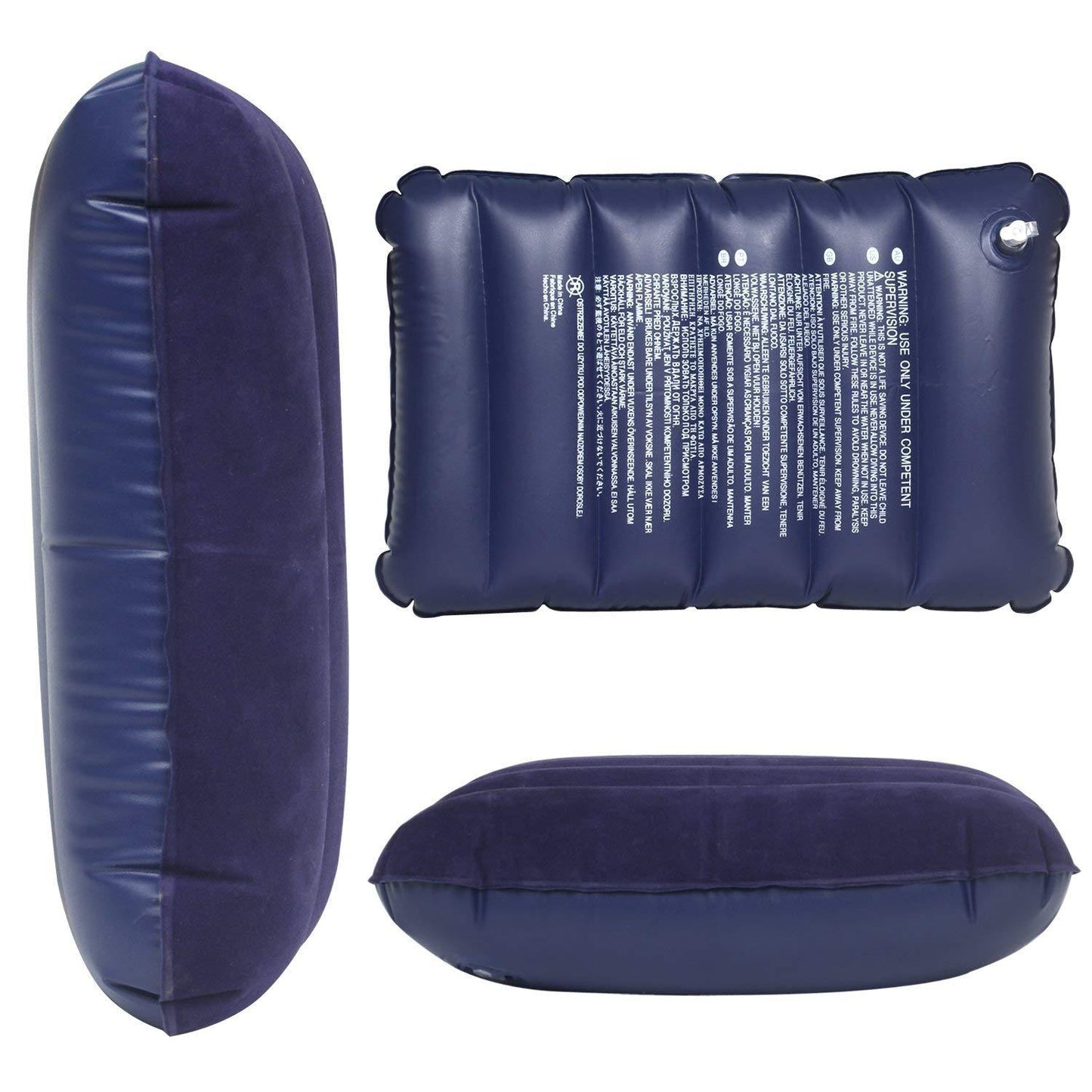 510 Velvet Air Inflatable Travel Pillow (Blue) Dukandaily