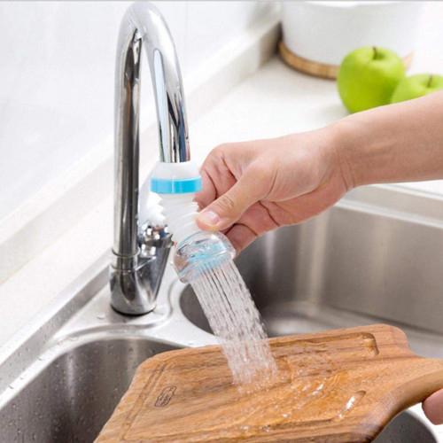 224 Faucet Anti-Splash Expandable Head Nozzle Bathroom Tap Adjustable Splash Sprinkler Head Sprinkler Water Saving Device Faucet Regulator (Multi Color) Dukandaily