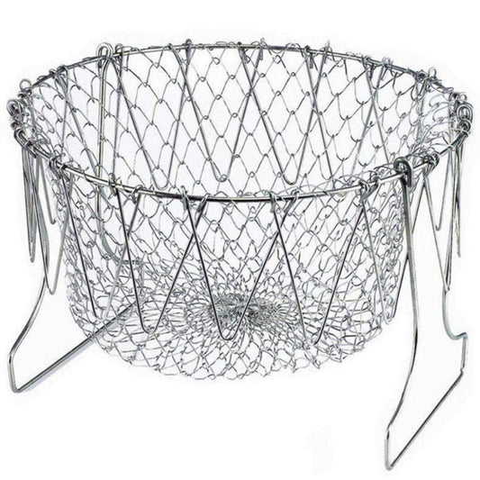 139 Foldable Strainer Chef Basket Dukandaily