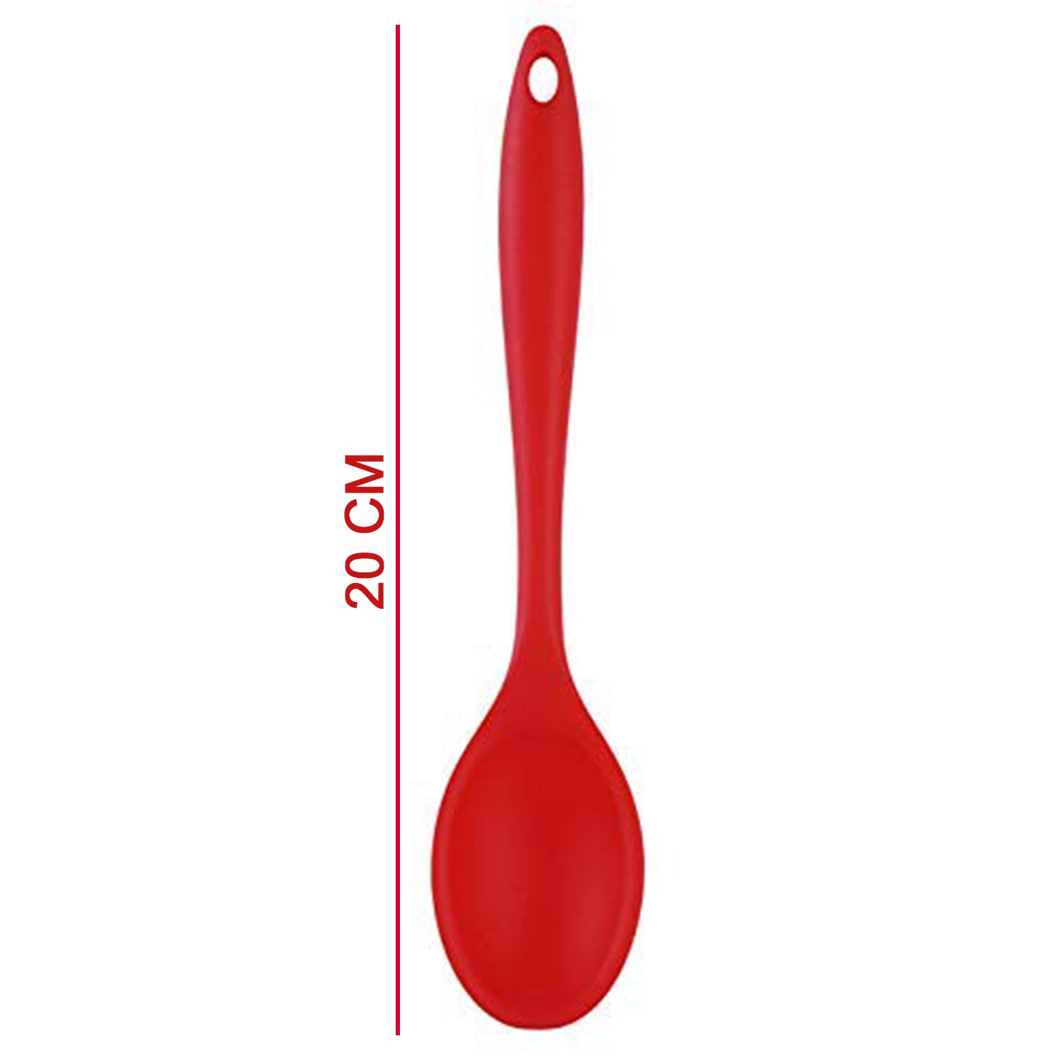 2101 Non-Stick Small Silicone Stainless Steel with Silicone Coating Spatula spoon. DukanDaily