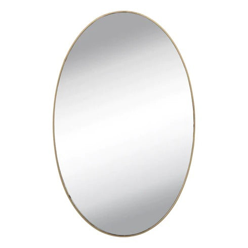 9053A SMALL OVAL FRAME LESS MIRROR WALL STICKER FOR DRESSING Dukandaily