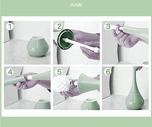 0223 -2 in 1 Plastic Cleaning Brush Toilet Brush with Holder Dukandaily
