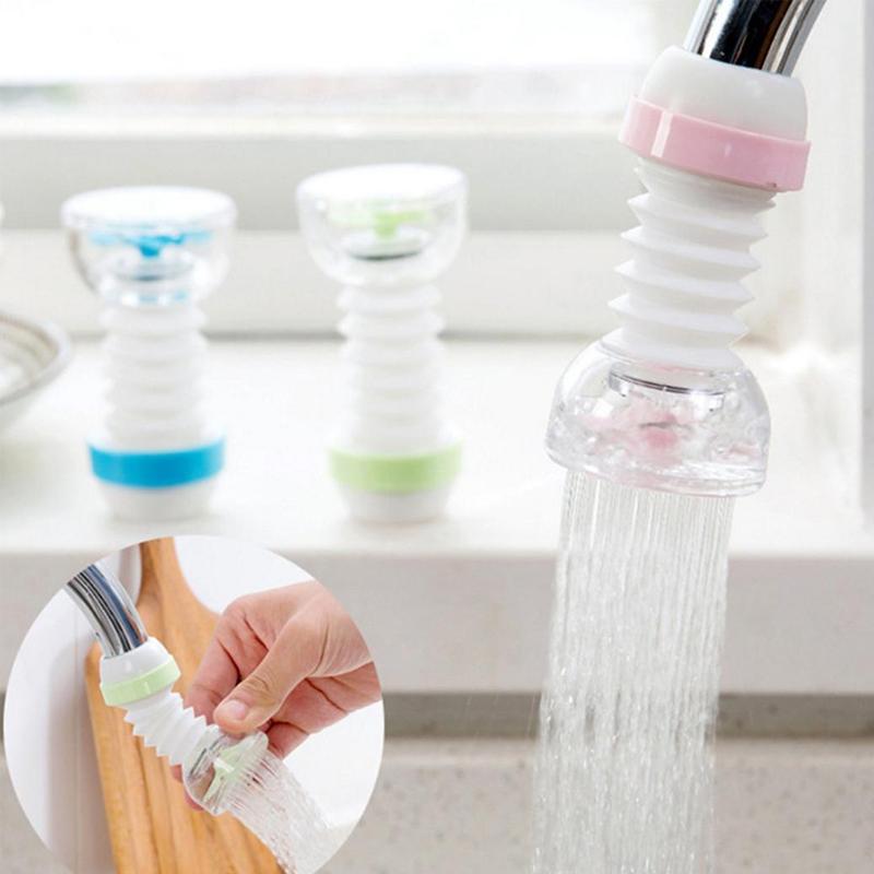 224 Faucet Anti-Splash Expandable Head Nozzle Bathroom Tap Adjustable Splash Sprinkler Head Sprinkler Water Saving Device Faucet Regulator (Multi Color) Dukandaily