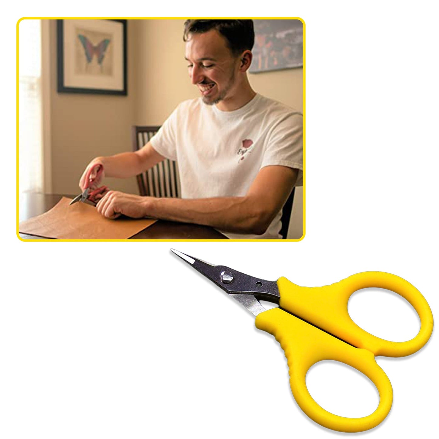 9112 Multipurpose Scissors Comfort Grip Handles Used in Home and Office. DukanDaily