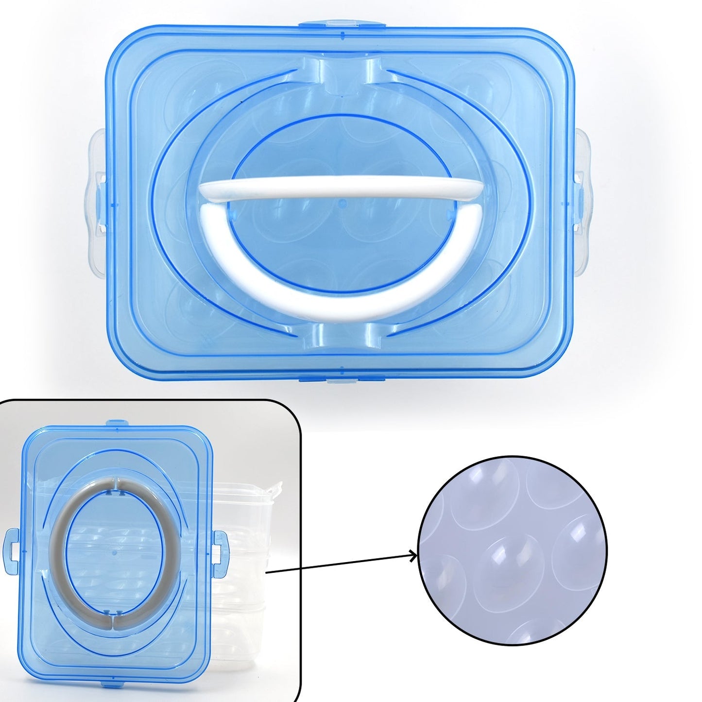 2643 3-Layer Plastic Refrigerator Egg Storage Box (36 Grid) Dukandaily