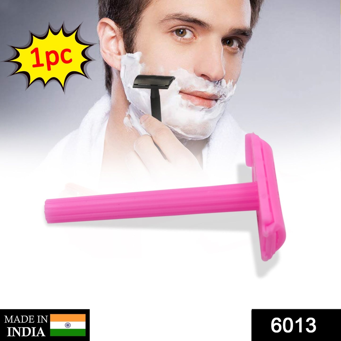 6013 Shaving Razor For Men Plastic Grip Handle Dukandaily
