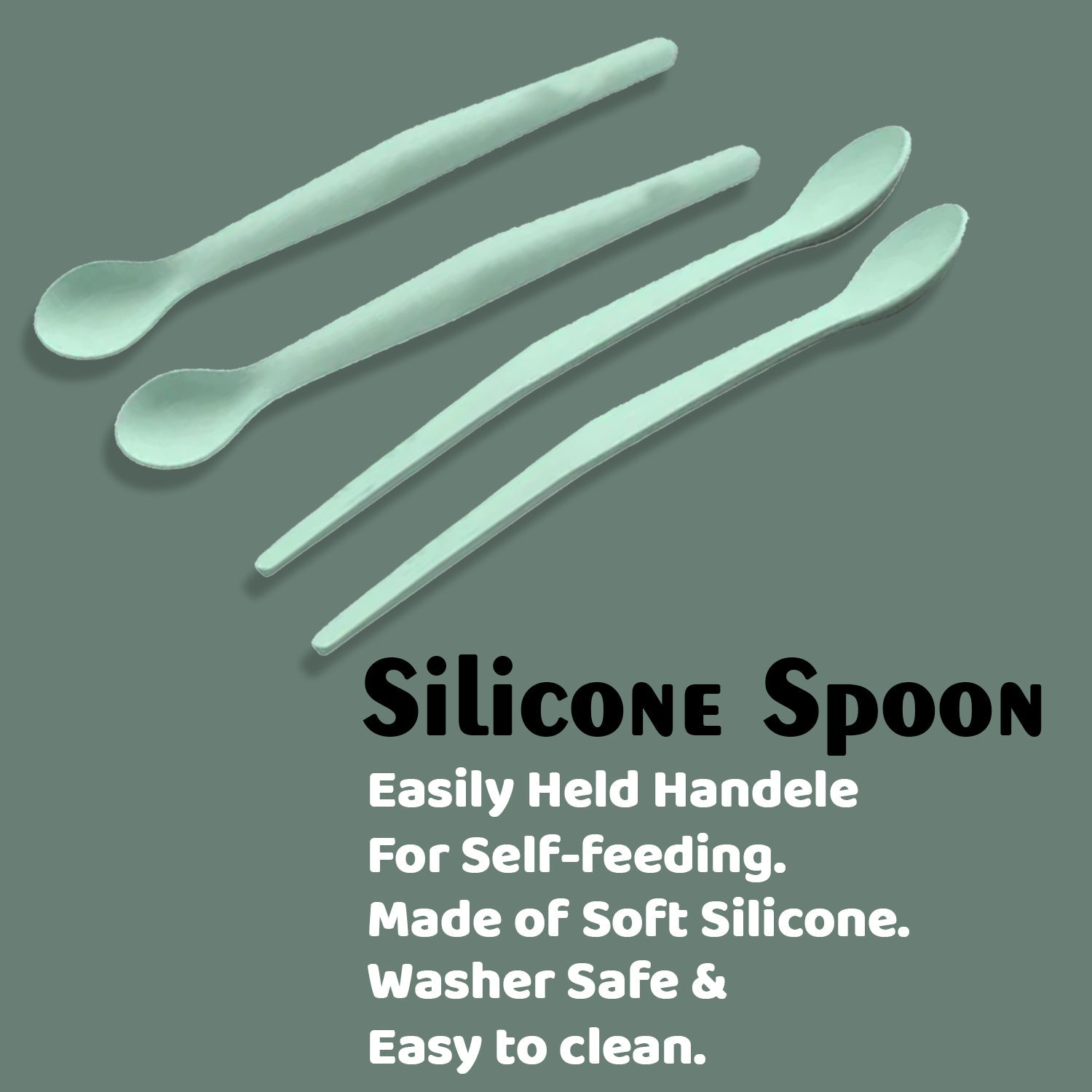 2024 Small Silicone Spoons Nonstick Kitchen Spoon Silicone Serving Spoon Stirring Spoon for Kitchen Cooking Baking Stirring Mixing Tools DukanDaily