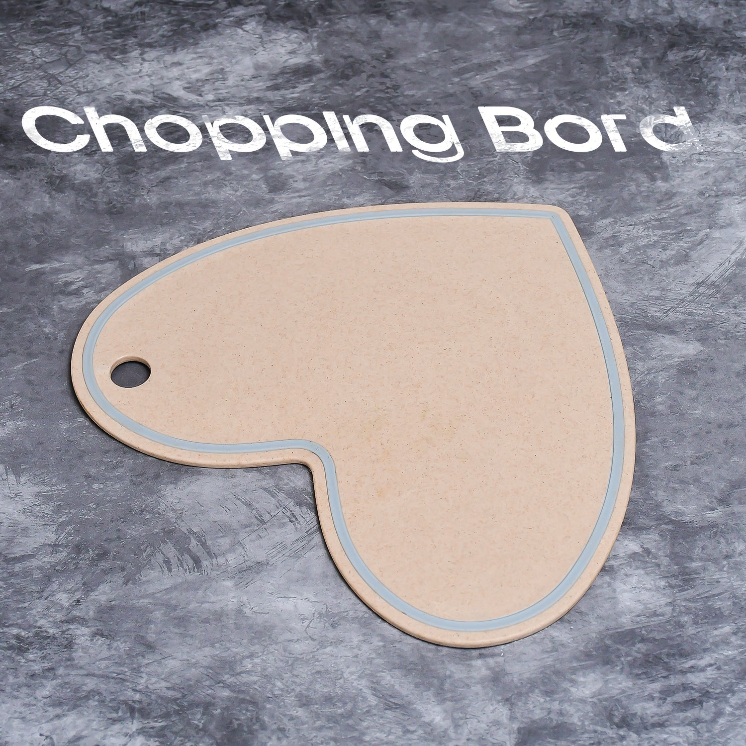 7100 Heart Shape Chopping Board With Knife & Peeler DeoDap