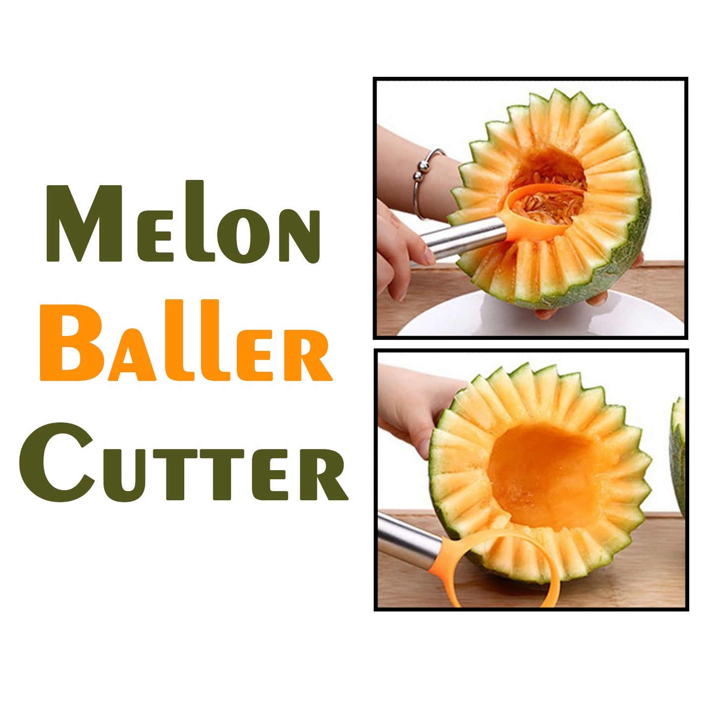 2192 Watermelon Papaya Peeling Seed Double Side Melon Corer Dig Pulp Separator DukanDaily