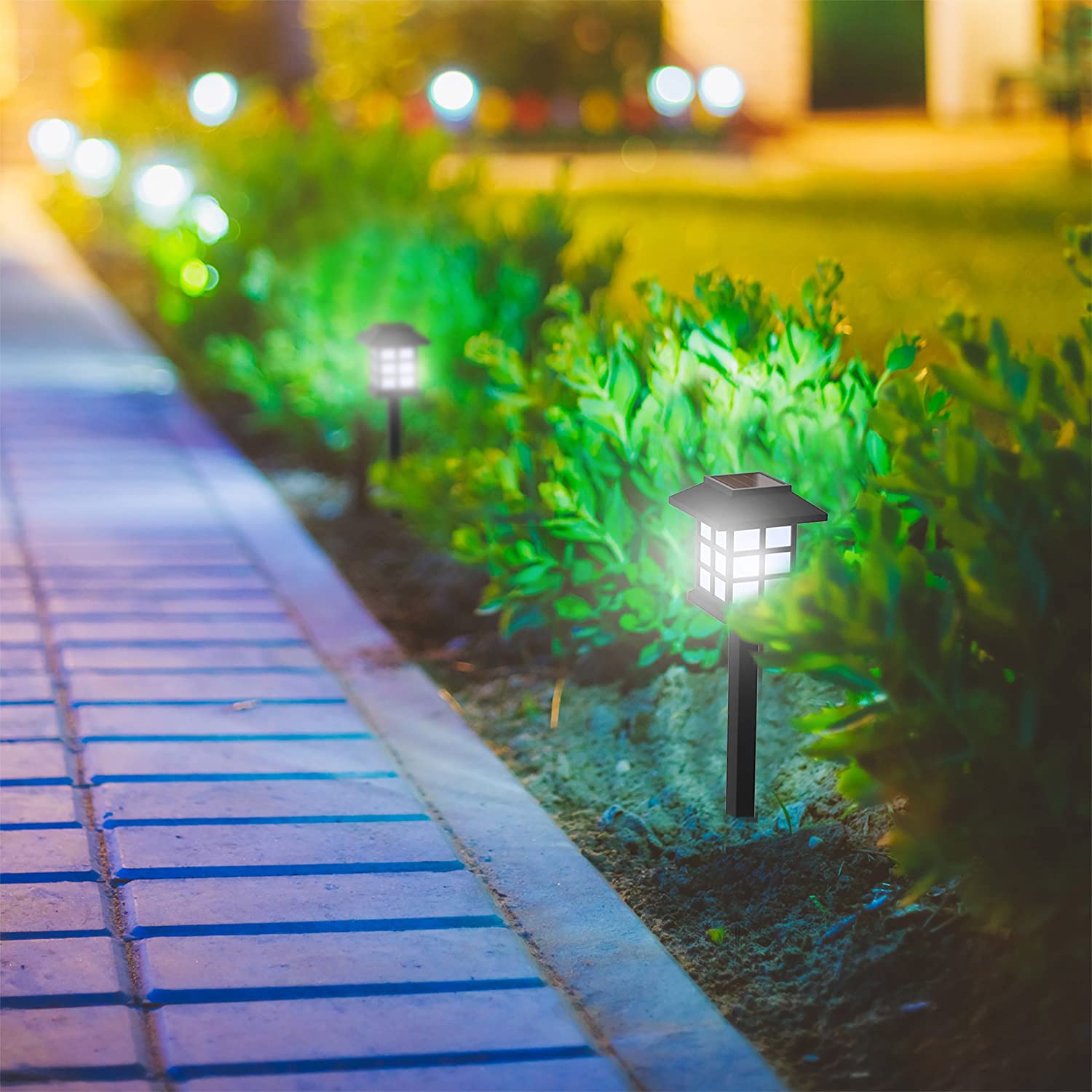 6625 Solar Garden Lights LED Outdoor Stake Spotlight Fixture for Garden Light (Pack of 2pc ) Dukandaily