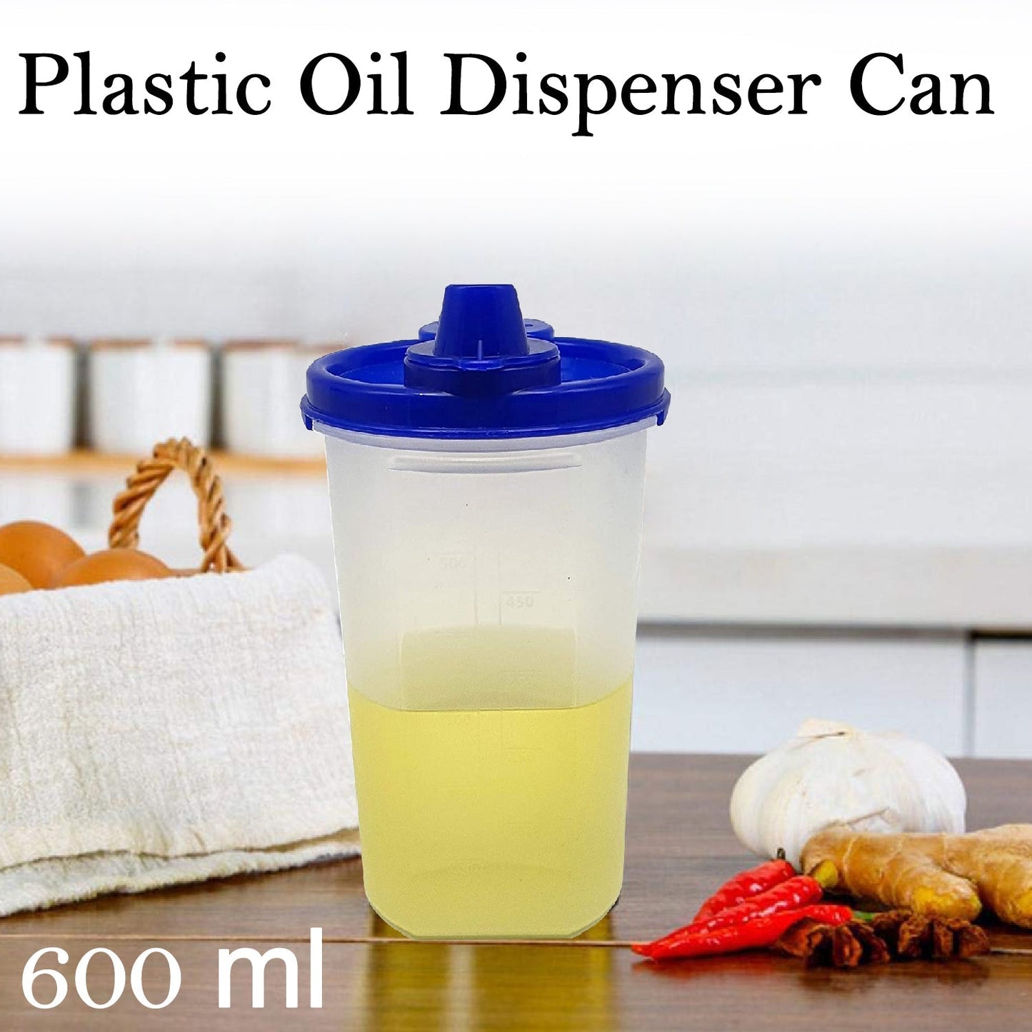 2432 Plastic Oil Dispenser Can (600ml) DeoDap