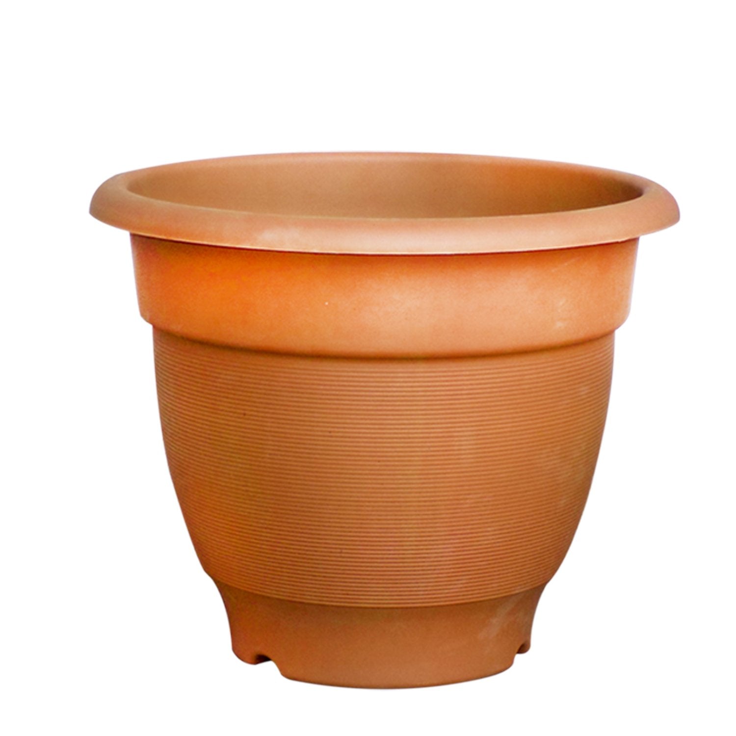 1720 Garden Heavy Plastic Planter Pot Gamla 17x14 inch Color May Vary (1Pc) Dukandaily