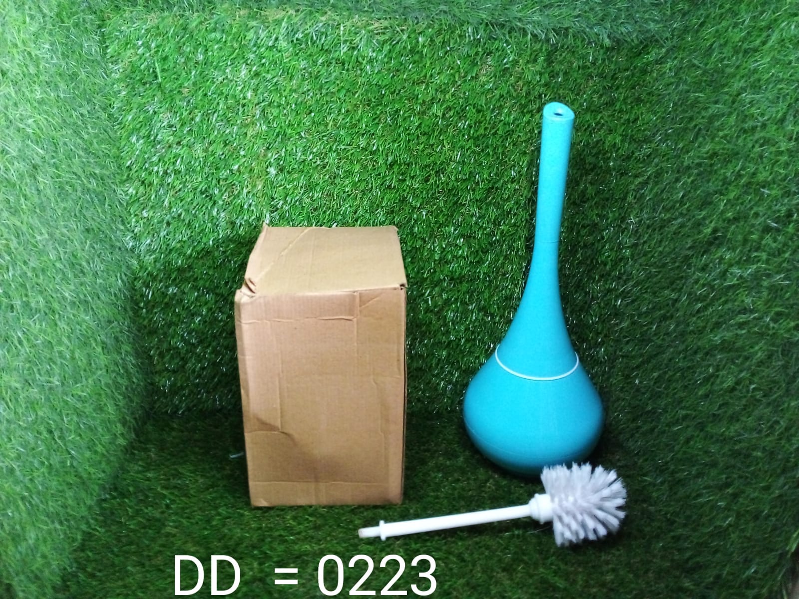 0223 -2 in 1 Plastic Cleaning Brush Toilet Brush with Holder Dukandaily